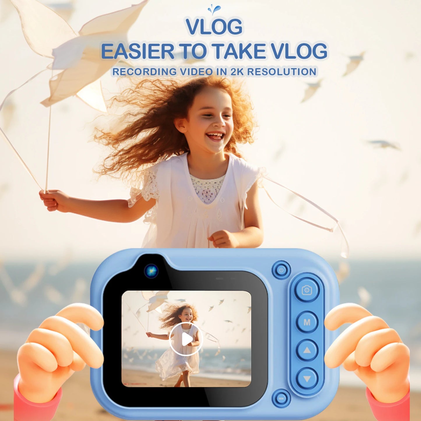 Underwater camera swimming toy for girls and boys aged 3-12, digital camera toy for children aged 3, 4, 5, 6, 7, and 8, birthday