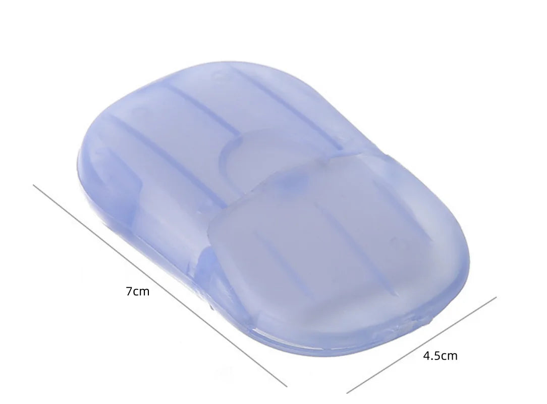 Portable Soap Paper Disposable Travel Camping Mini Cleaning Soaps for Washing Cleaning Hand for Outdoor Hiking Outdoor Supplies