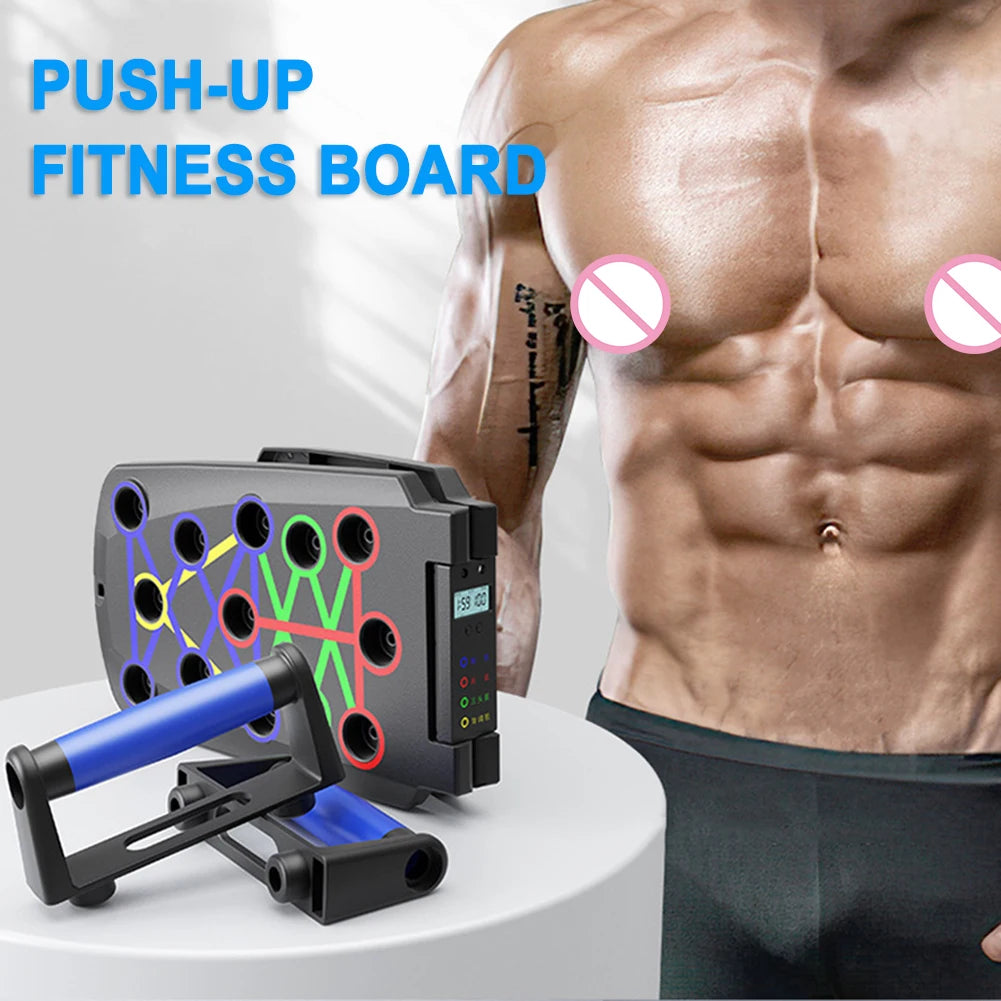 Folding Push-Up Board Foldable Gym Sports Board Muscle Exercise Board Abdominal Household Biceps Brachii Fitness Equipment