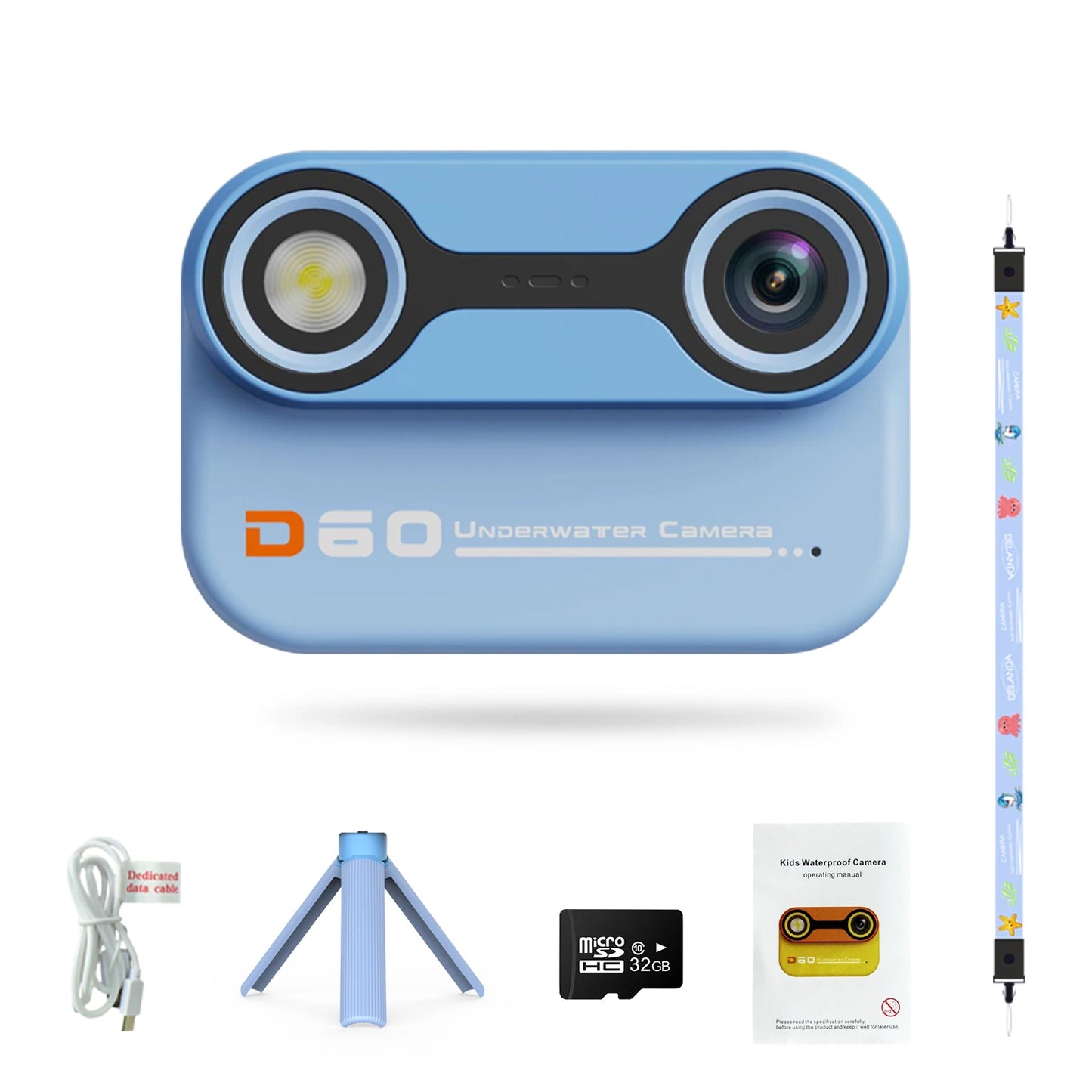 Underwater camera swimming toy for girls and boys aged 3-12, digital camera toy for children aged 3, 4, 5, 6, 7, and 8, birthday