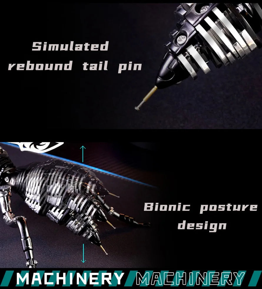 Large Wasp 3D Puzzle Metal Assembly Model Mechanical lnsect Animal AssToy for Boy Kids Gift Home Decoration