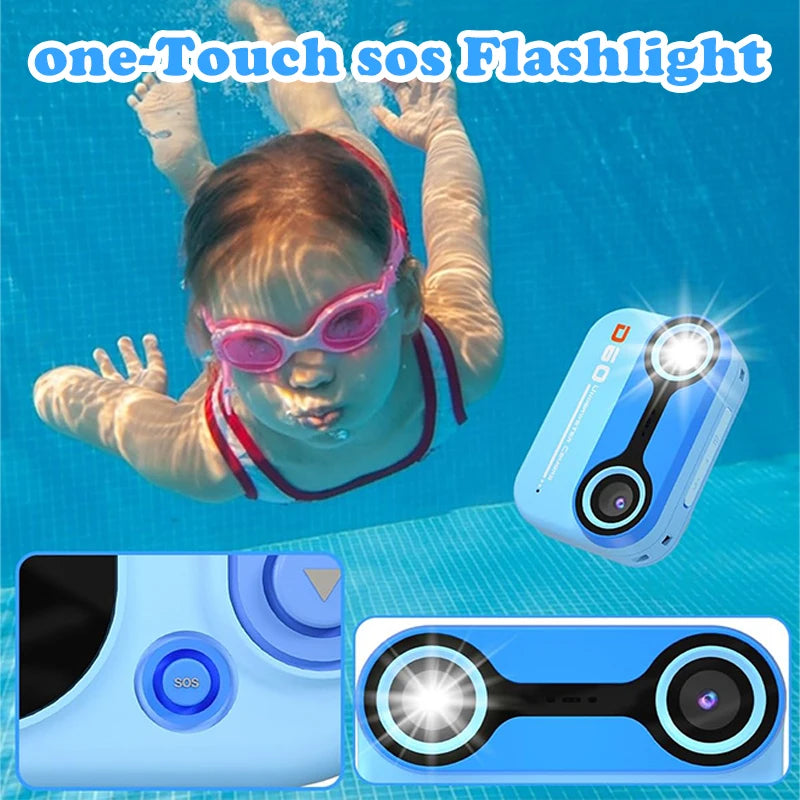 Underwater camera swimming toy for girls and boys aged 3-12, digital camera toy for children aged 3, 4, 5, 6, 7, and 8, birthday