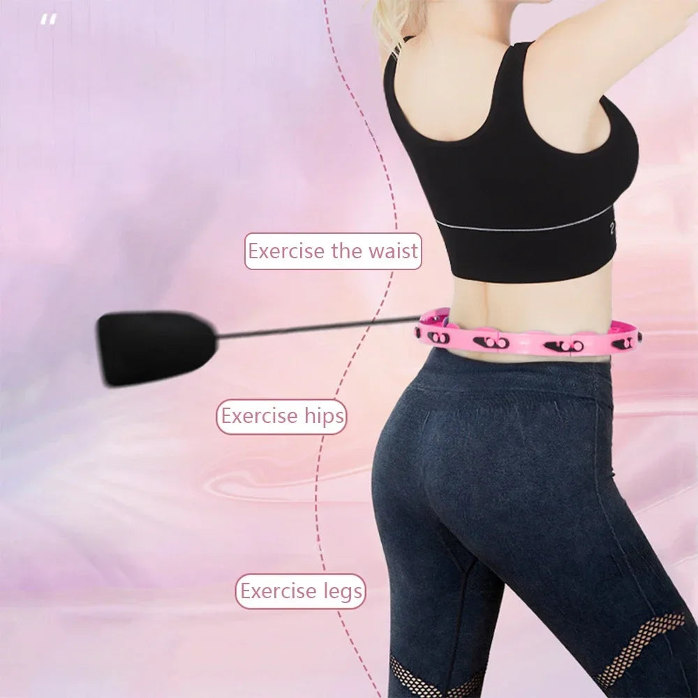 Sports Hoop Waist Trainer Exercise At Home Slimming Belly Portable Fitness Equipment Body Building Entertainment Fitness Weight