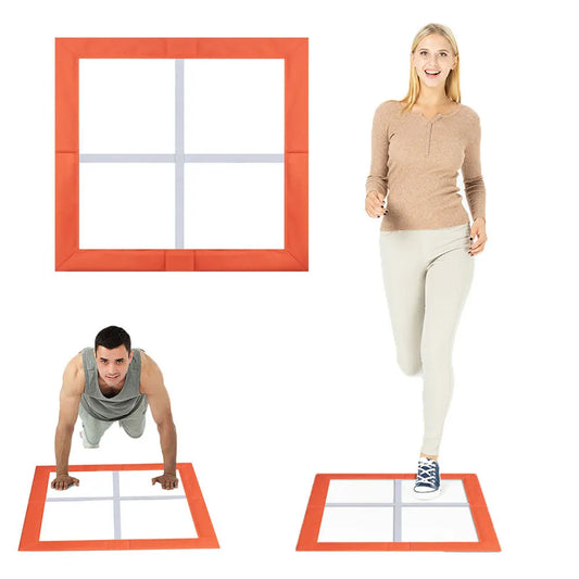 Portable Agility Trainers Folding Square Training Equipment Speed Training Fitness Ladder for Outdoor Indoor Home for Women Men