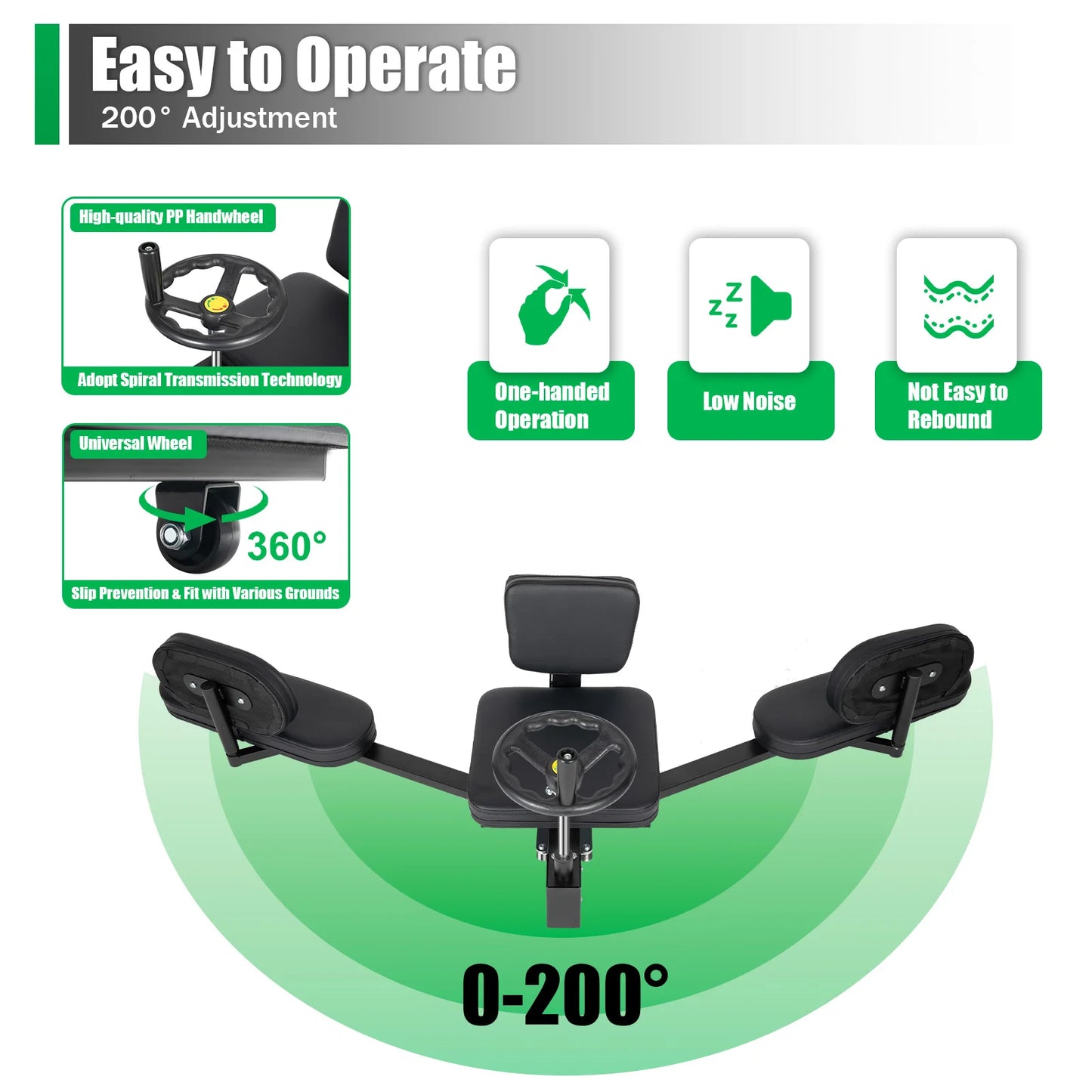 Leg Stretcher Fitness Training Equipment Sports Flexibility Stretching Machine 3 Bar 100KG for Ballet Yoga Home Gym Exercise