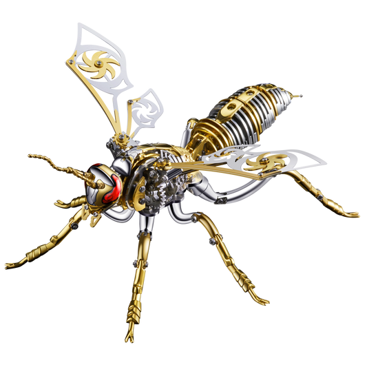 Large Wasp 3D Puzzle Metal Assembly Model Mechanical lnsect Animal AssToy for Boy Kids Gift Home Decoration