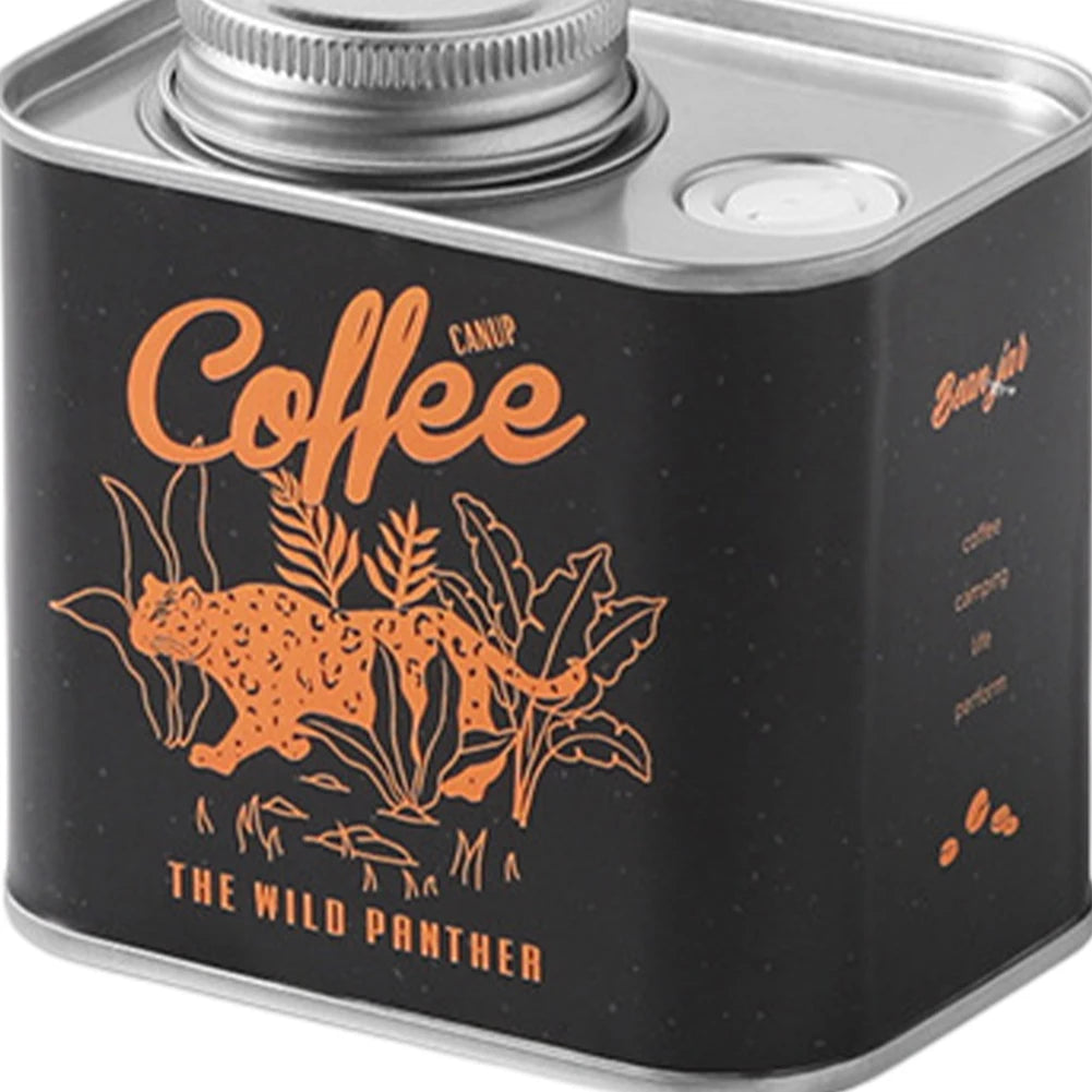 150g Airtight Coffee Container Portable Outdoor Camping Tin Box Freshness Preservation Kitchen Storage Organizer Friends Gifts
