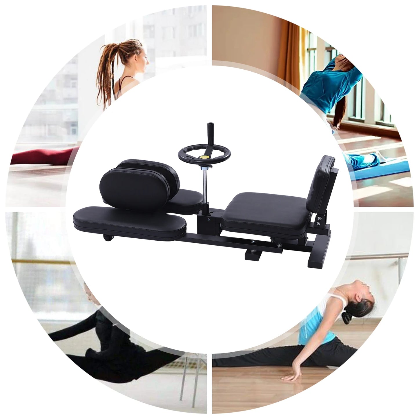 Leg Stretcher Fitness Training Equipment Sports Flexibility Stretching Machine 3 Bar 100KG for Ballet Yoga Home Gym Exercise