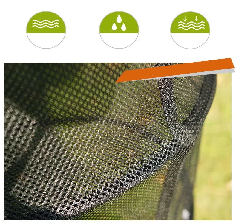 Outdoor Camping Folding Circular Mesh Dryer Net Portable 3 Layers Storage Hanging Mesh Bag Anti-insect Pot Dish Cup Drying Shelf