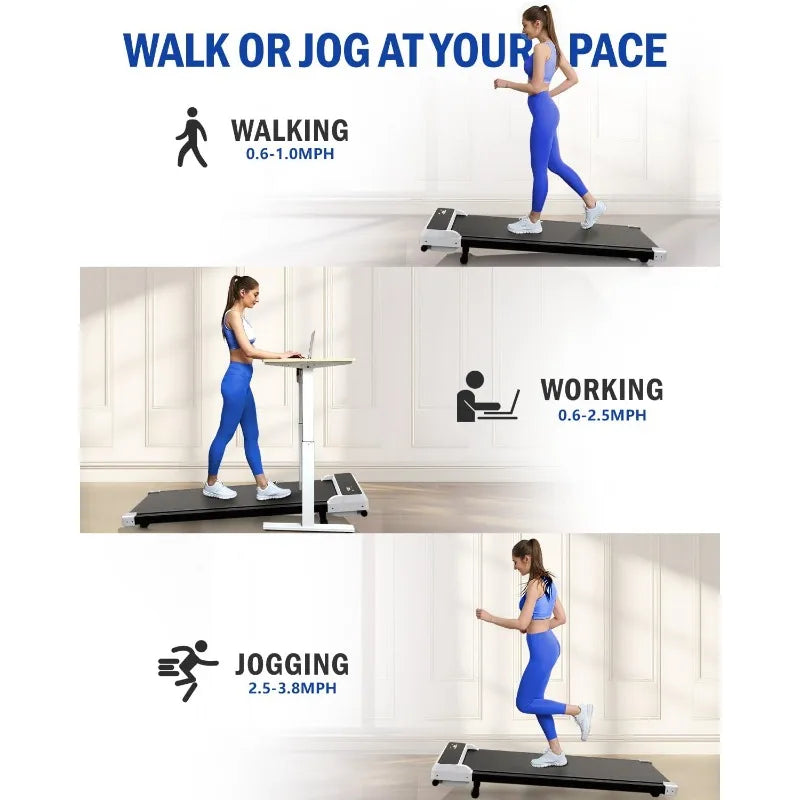 Walking Pad Treadmill, Walking pad with Incline,Walking pad for Walking and Jogging,Treadmill for Home with LED Display
