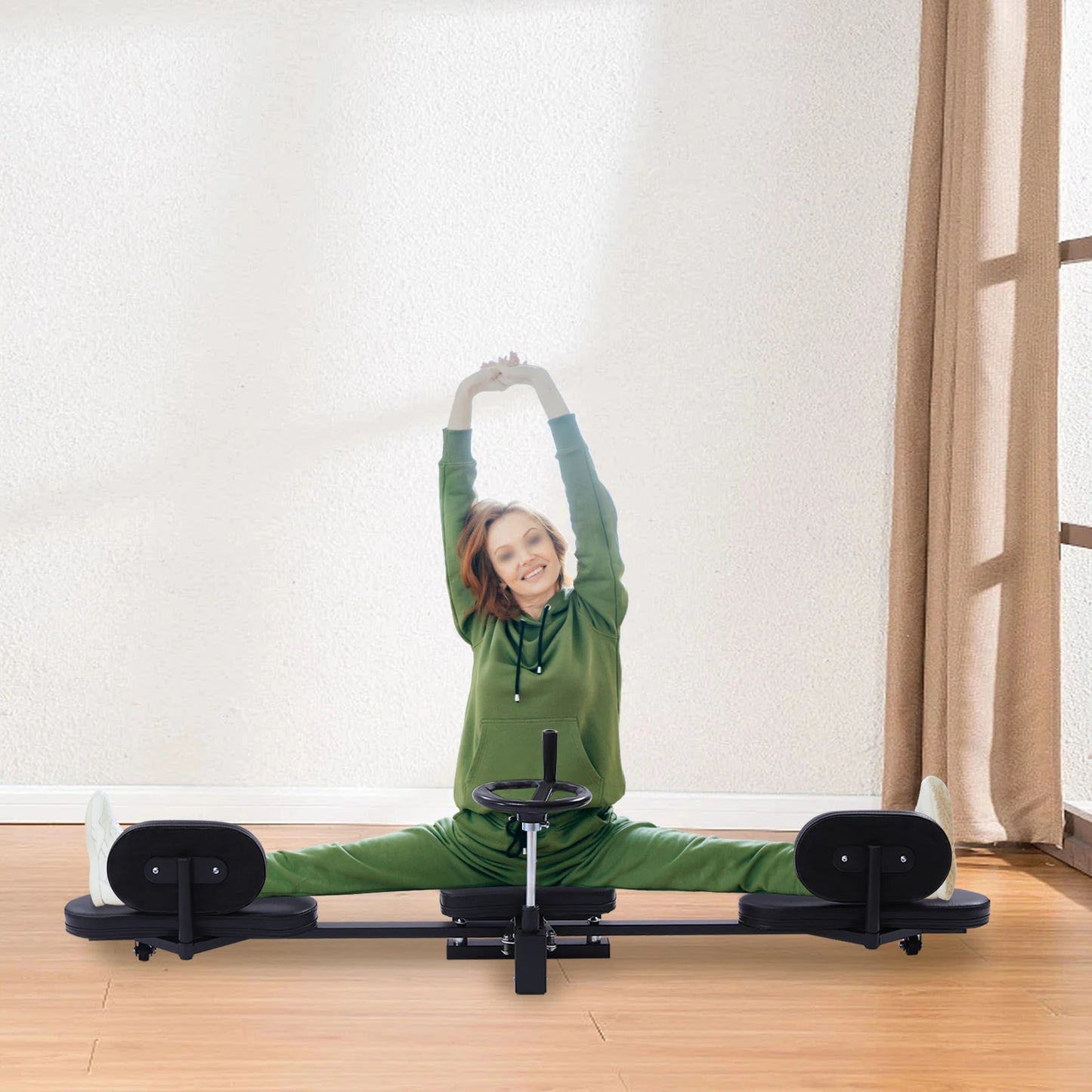 Leg Stretcher Fitness Training Equipment Sports Flexibility Stretching Machine 3 Bar 100KG for Ballet Yoga Home Gym Exercise