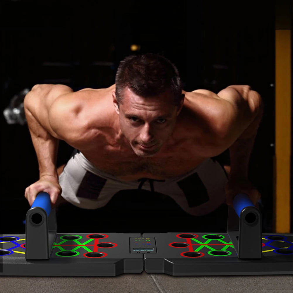 Folding Push-Up Board Foldable Gym Sports Board Muscle Exercise Board Abdominal Household Biceps Brachii Fitness Equipment