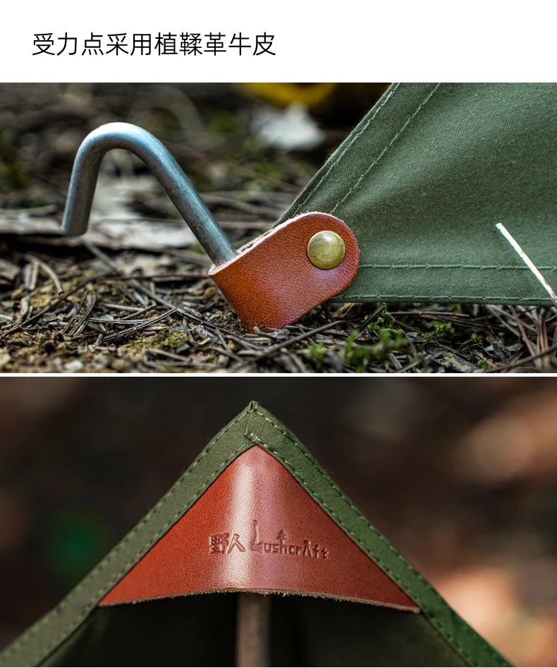 BUSHCRAFT Wind Blocker TC Cotton MINI Windsheild Bushcraft Triangular Stove Windshield – for Outdoor Cooking