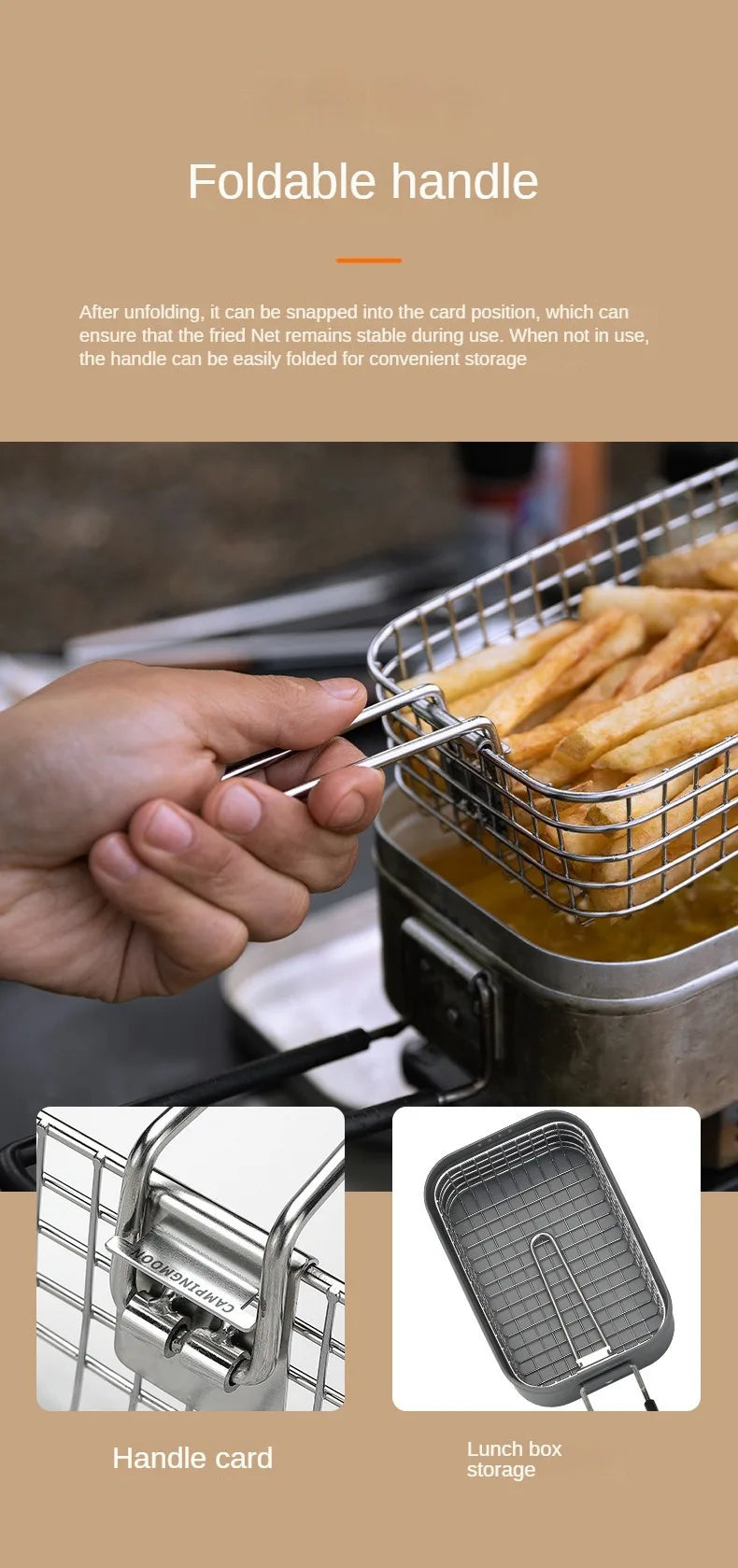 Campingmoon Hard Alumina Alloy Portable Heated Picnic Outdoor Camping Cookware Bento Lunch Meal Box