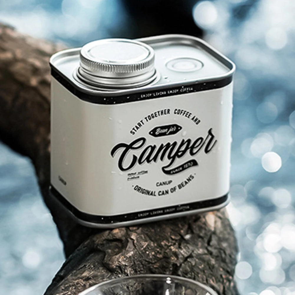 150g Airtight Coffee Container Portable Outdoor Camping Tin Box Freshness Preservation Kitchen Storage Organizer Friends Gifts