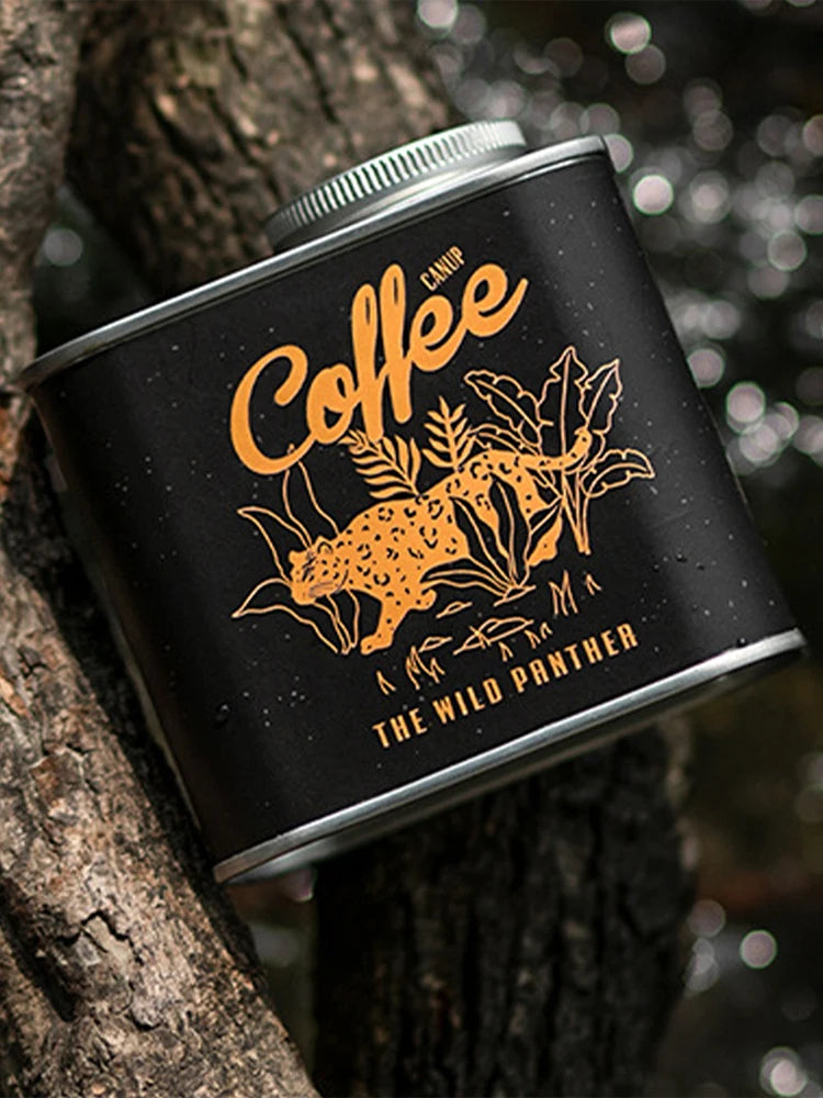 150g Airtight Coffee Container Portable Outdoor Camping Tin Box Freshness Preservation Kitchen Storage Organizer Friends Gifts
