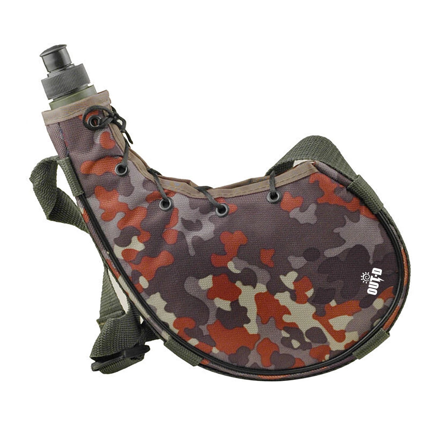 800ml Outdoor Water Bottle Water Kettle Sports Bottles with Shoulder Strap for Hiking Backpacking Cool Camping Water Bag 2024