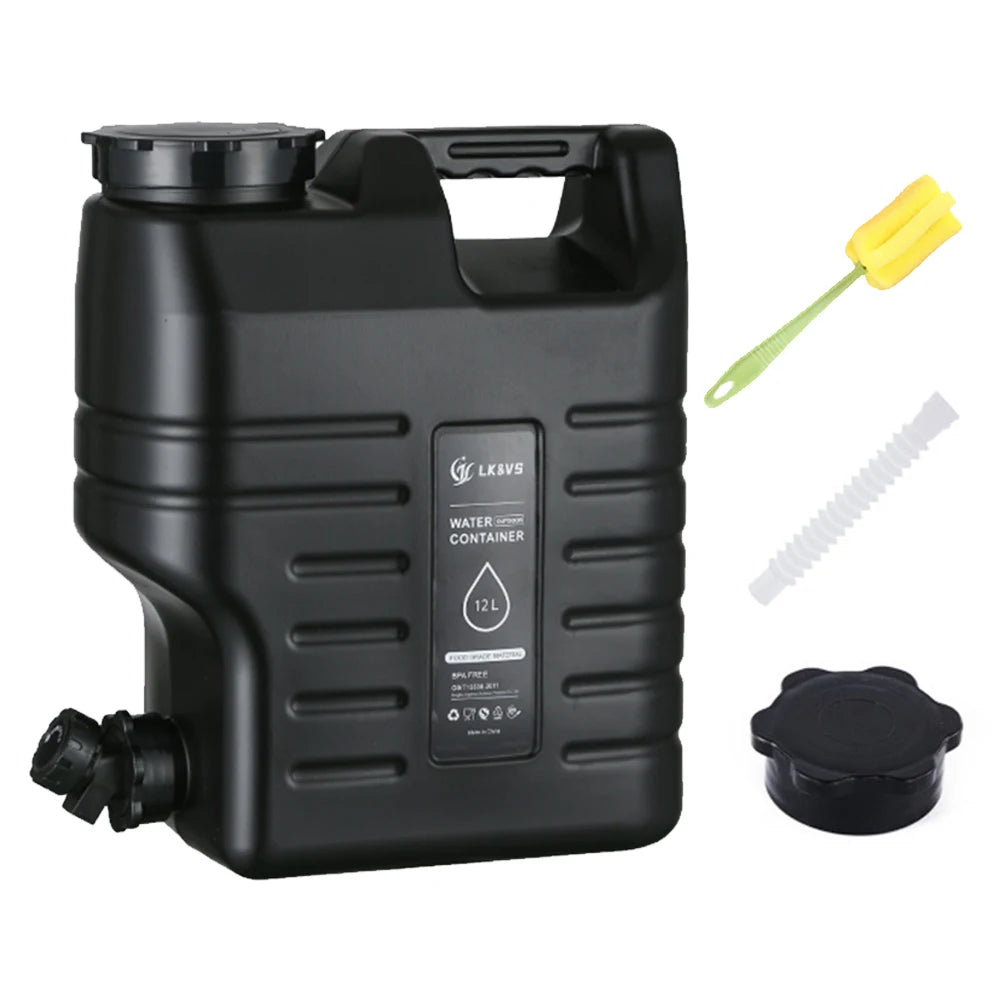 18.5L Water Bucket Large Capacity Portable Camping Bucket Water Storage with Detachable Faucet for Camping Fishing Picnic Hiking