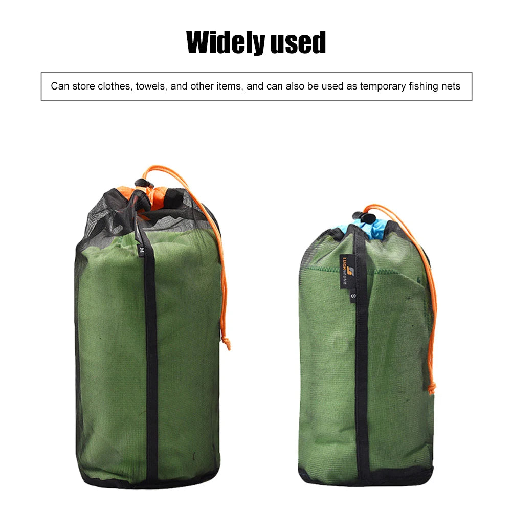 Portable Compression Stuff Sack Bag Waterproof Drawstring Travel Sundry Bag Space Saving Carry Pouch for Camping Travel Hiking