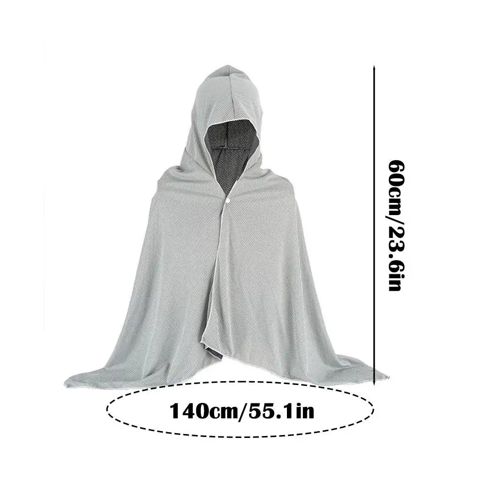 Cooling Cape Towel with UV Protection Instant Cooling Technology for Outdoor Sports Heatstroke Prevention Quick Dry Fabric