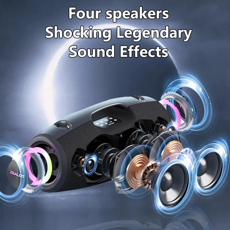 Zealot S78 100W Wireless Speakers DSP Dream Light Outdoor