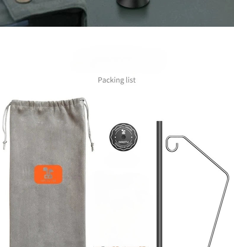 Camping Lantern Stand  Aluminum Alloy Table Lantern Hanger Magnetic Base Light Lamp Holder Stand For Outdoor Garden BBQ