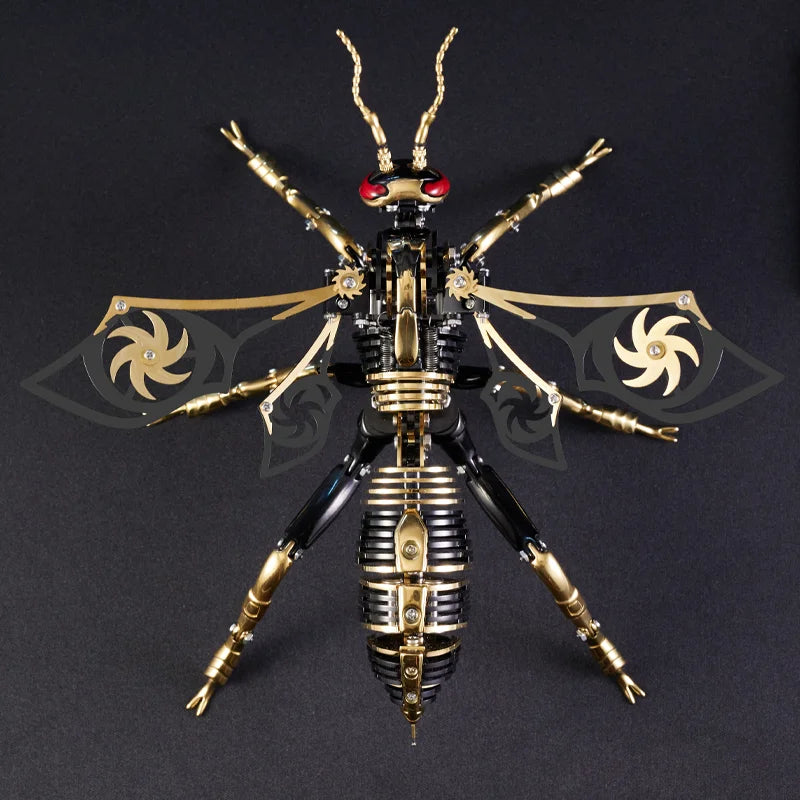 Large Wasp 3D Puzzle Metal Assembly Model Mechanical lnsect Animal AssToy for Boy Kids Gift Home Decoration