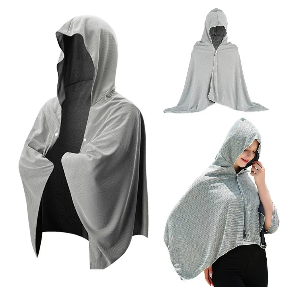 Cooling Cape Towel with UV Protection Instant Cooling Technology for Outdoor Sports Heatstroke Prevention Quick Dry Fabric