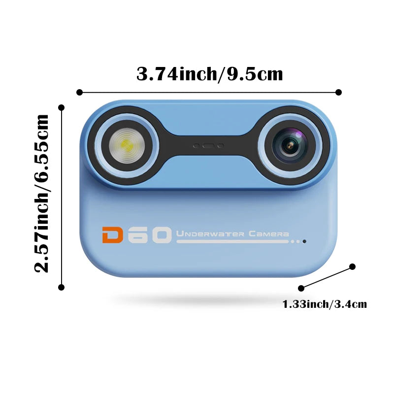 Underwater camera swimming toy for girls and boys aged 3-12, digital camera toy for children aged 3, 4, 5, 6, 7, and 8, birthday