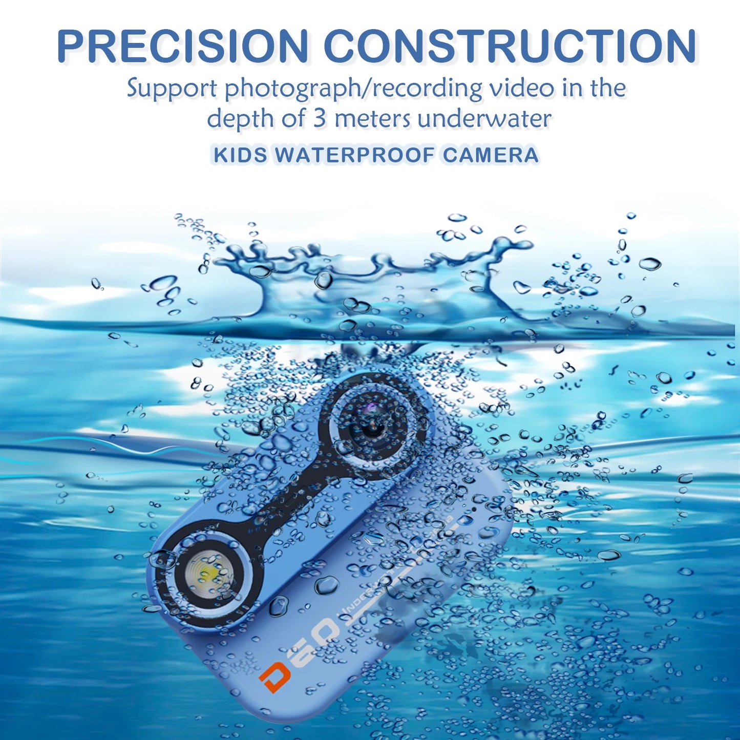 Underwater camera swimming toy for girls and boys aged 3-12, digital camera toy for children aged 3, 4, 5, 6, 7, and 8, birthday