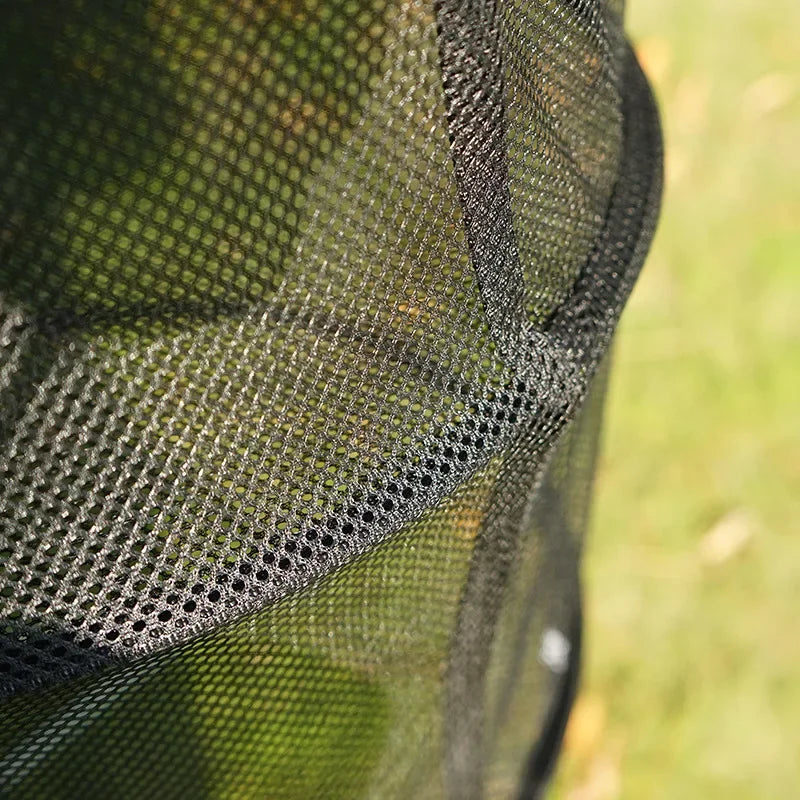 Outdoor Camping Folding Circular Mesh Dryer Net Portable 3 Layers Storage Hanging Mesh Bag Anti-insect Pot Dish Cup Drying Shelf