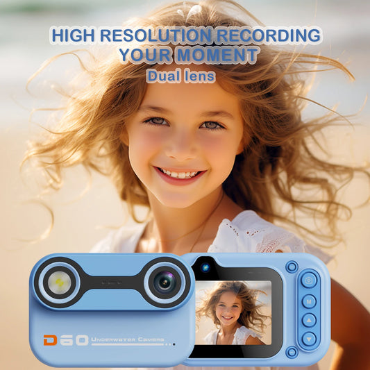 Underwater camera swimming toy for girls and boys aged 3-12, digital camera toy for children aged 3, 4, 5, 6, 7, and 8, birthday