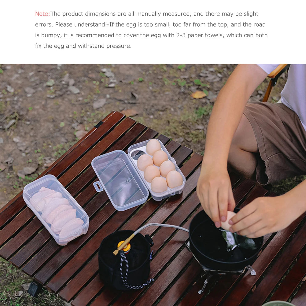 3/4/8 Grids Egg Holder Shockproof Kitchen Container Case Organizer for Outdoor Camping Picnic Portable Egg Storage Box