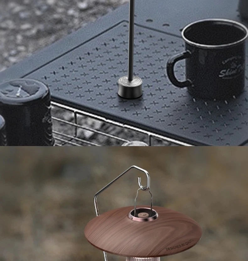 Camping Lantern Stand  Aluminum Alloy Table Lantern Hanger Magnetic Base Light Lamp Holder Stand For Outdoor Garden BBQ
