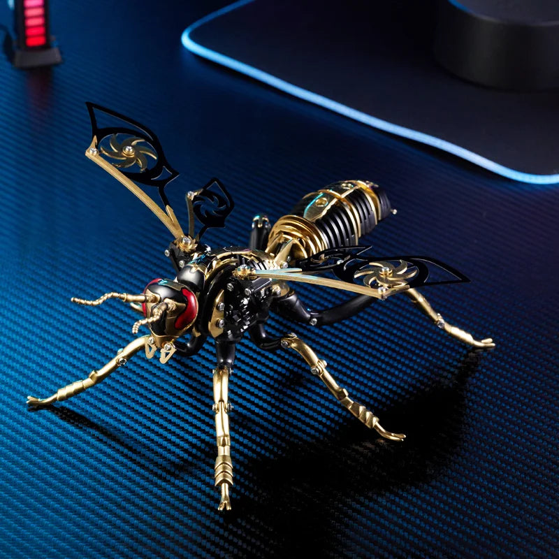 Large Wasp 3D Puzzle Metal Assembly Model Mechanical lnsect Animal AssToy for Boy Kids Gift Home Decoration