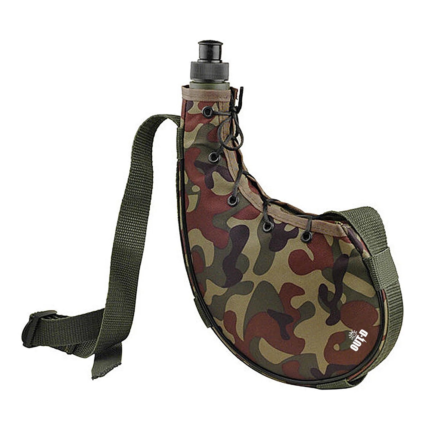 800ml Outdoor Water Bottle Water Kettle Sports Bottles with Shoulder Strap for Hiking Backpacking Cool Camping Water Bag 2024