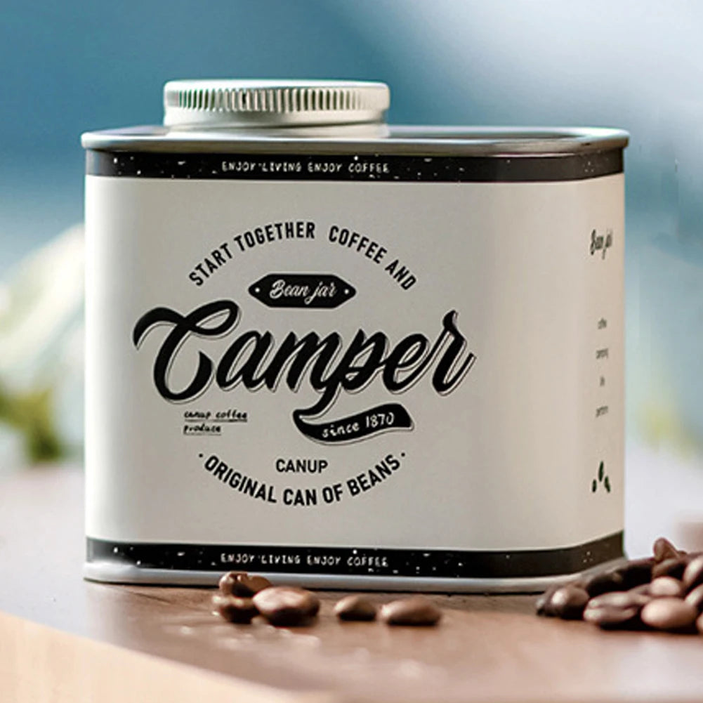 150g Airtight Coffee Container Portable Outdoor Camping Tin Box Freshness Preservation Kitchen Storage Organizer Friends Gifts