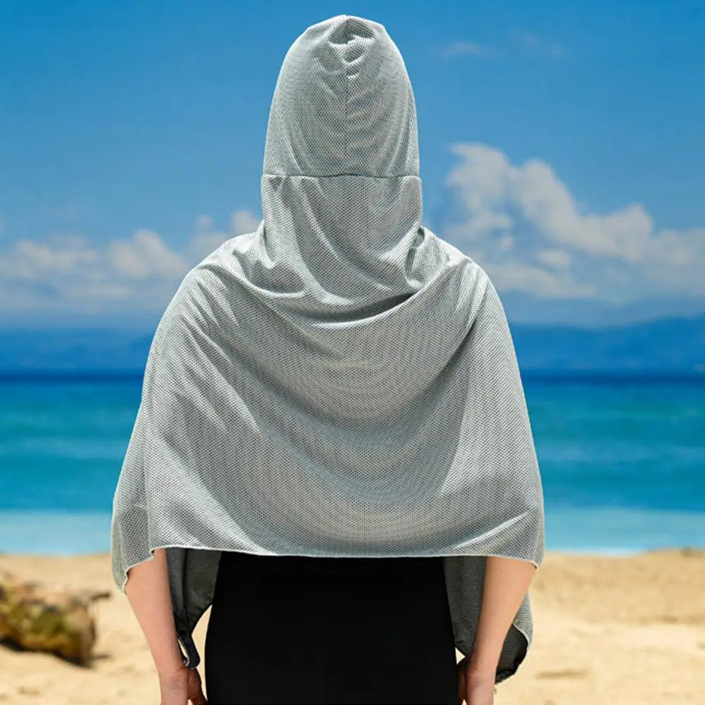 Cooling Cape Towel with UV Protection Instant Cooling Technology for Outdoor Sports Heatstroke Prevention Quick Dry Fabric