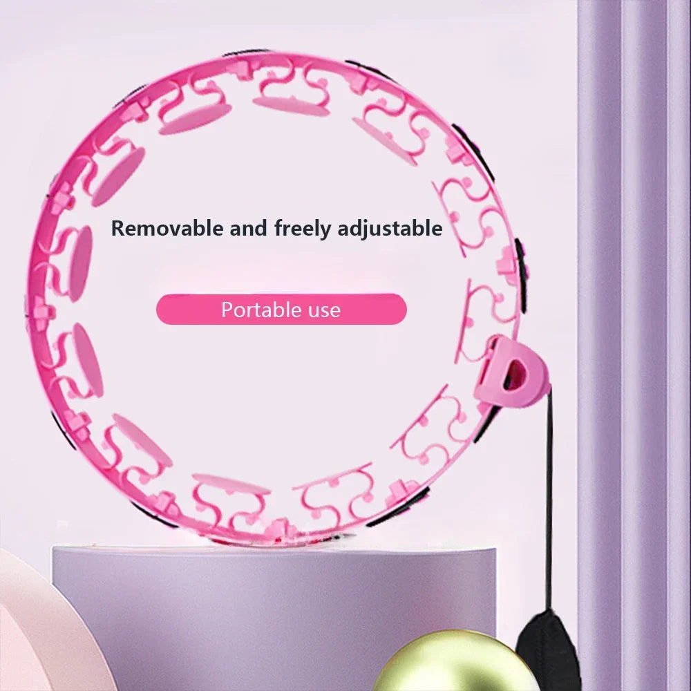 Sports Hoop Waist Trainer Exercise At Home Slimming Belly Portable Fitness Equipment Body Building Entertainment Fitness Weight