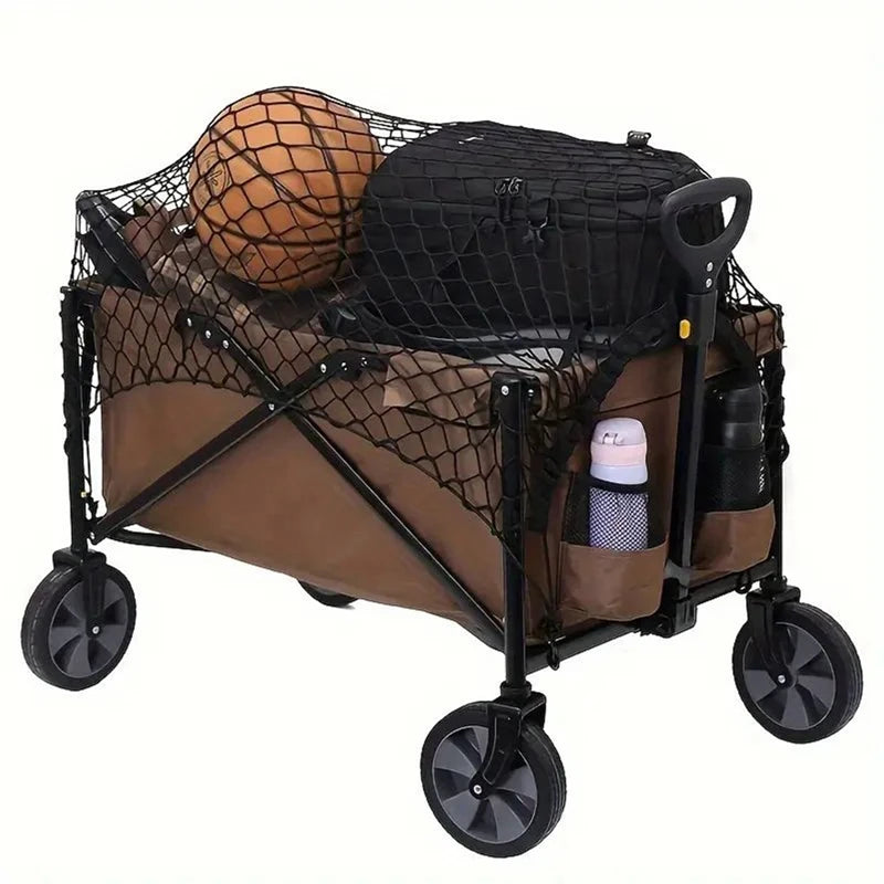 Camping Wagon Accessories Elastic Cover Net Outdoor Trolley Storage Bag Luggage Stroller Cart Elasticity Rope Net Organizer