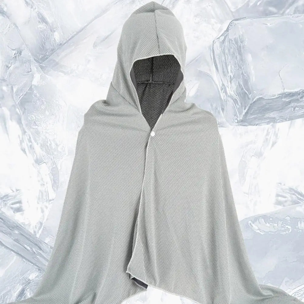 Cooling Cape Towel with UV Protection Instant Cooling Technology for Outdoor Sports Heatstroke Prevention Quick Dry Fabric
