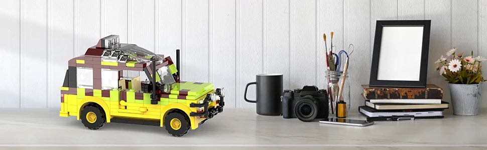 Jurassic Tour Vehicle Building Toys Set, Dinosaur World Off-Road Car Jurassic Movie Brick Toys, Creative Present (309 Pcs)