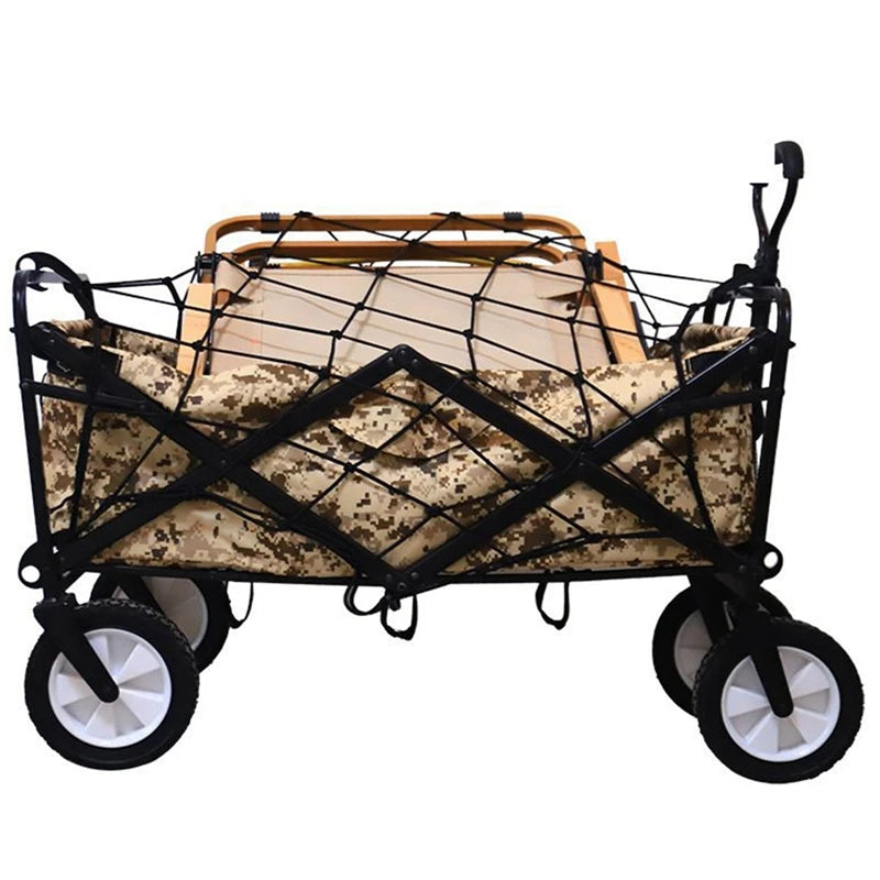 Camping Wagon Accessories Elastic Cover Net Outdoor Trolley Storage Bag Luggage Stroller Cart Elasticity Rope Net Organizer