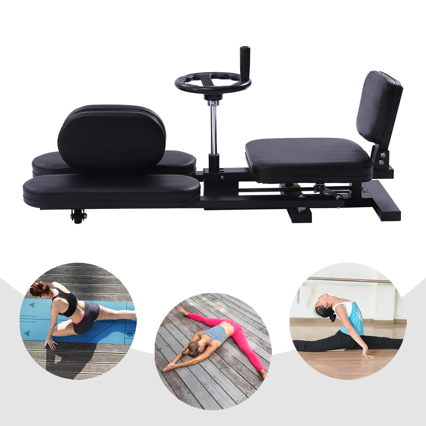 Leg Stretcher Fitness Training Equipment Sports Flexibility Stretching Machine 3 Bar 100KG for Ballet Yoga Home Gym Exercise