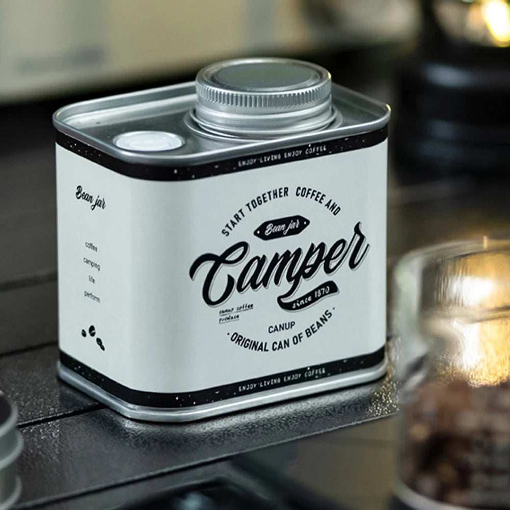 150g Airtight Coffee Container Portable Outdoor Camping Tin Box Freshness Preservation Kitchen Storage Organizer Friends Gifts