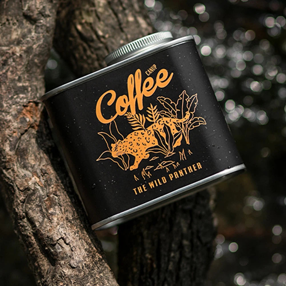 150g Airtight Coffee Container Portable Outdoor Camping Tin Box Freshness Preservation Kitchen Storage Organizer Friends Gifts