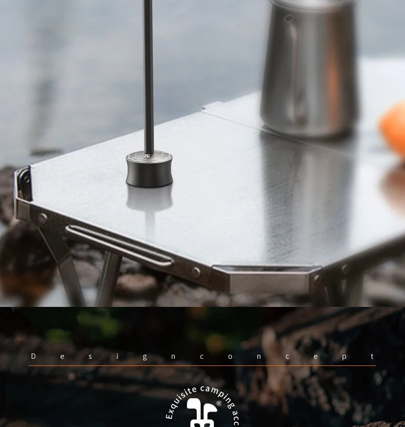 Camping Lantern Stand  Aluminum Alloy Table Lantern Hanger Magnetic Base Light Lamp Holder Stand For Outdoor Garden BBQ