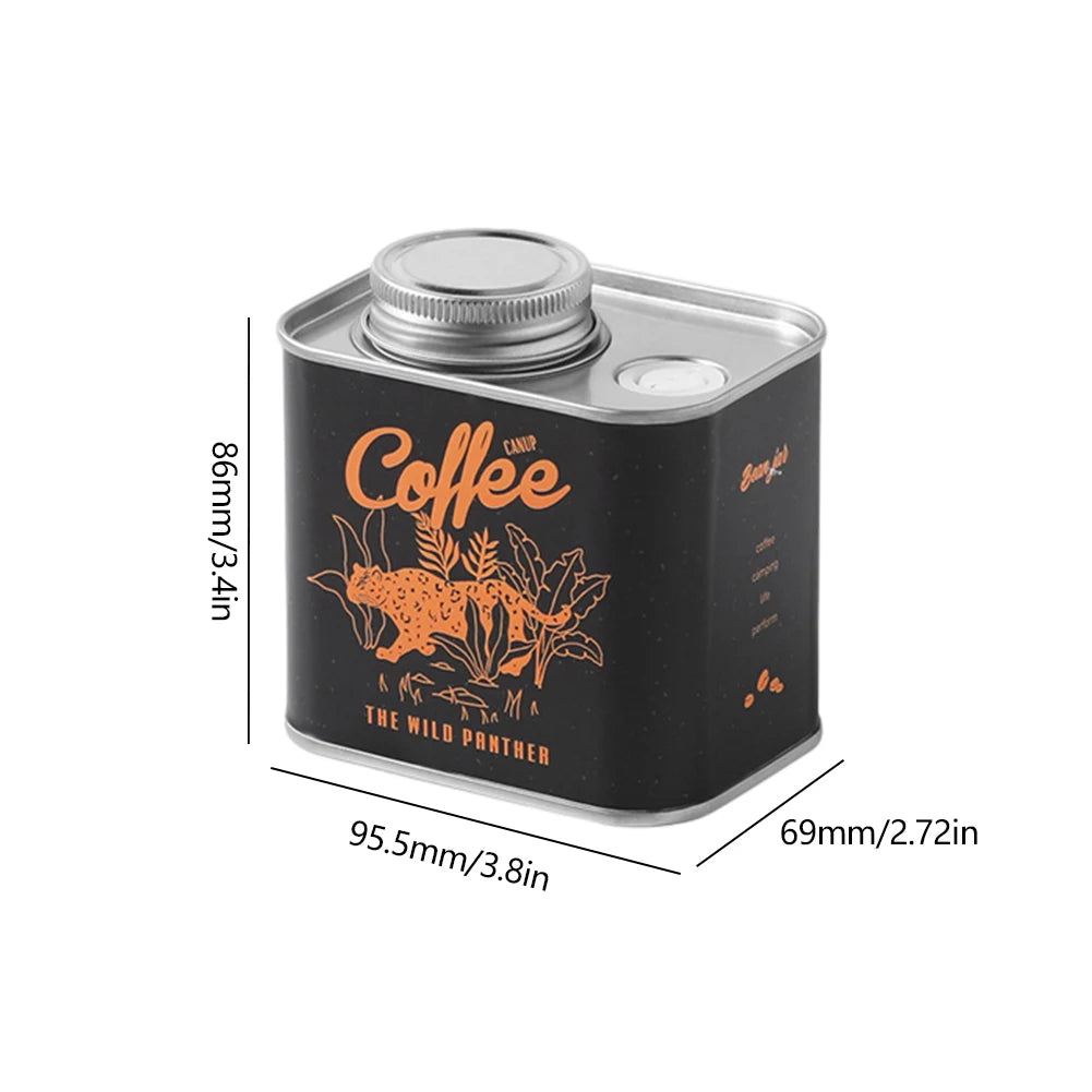 150g Airtight Coffee Container Portable Outdoor Camping Tin Box Freshness Preservation Kitchen Storage Organizer Friends Gifts
