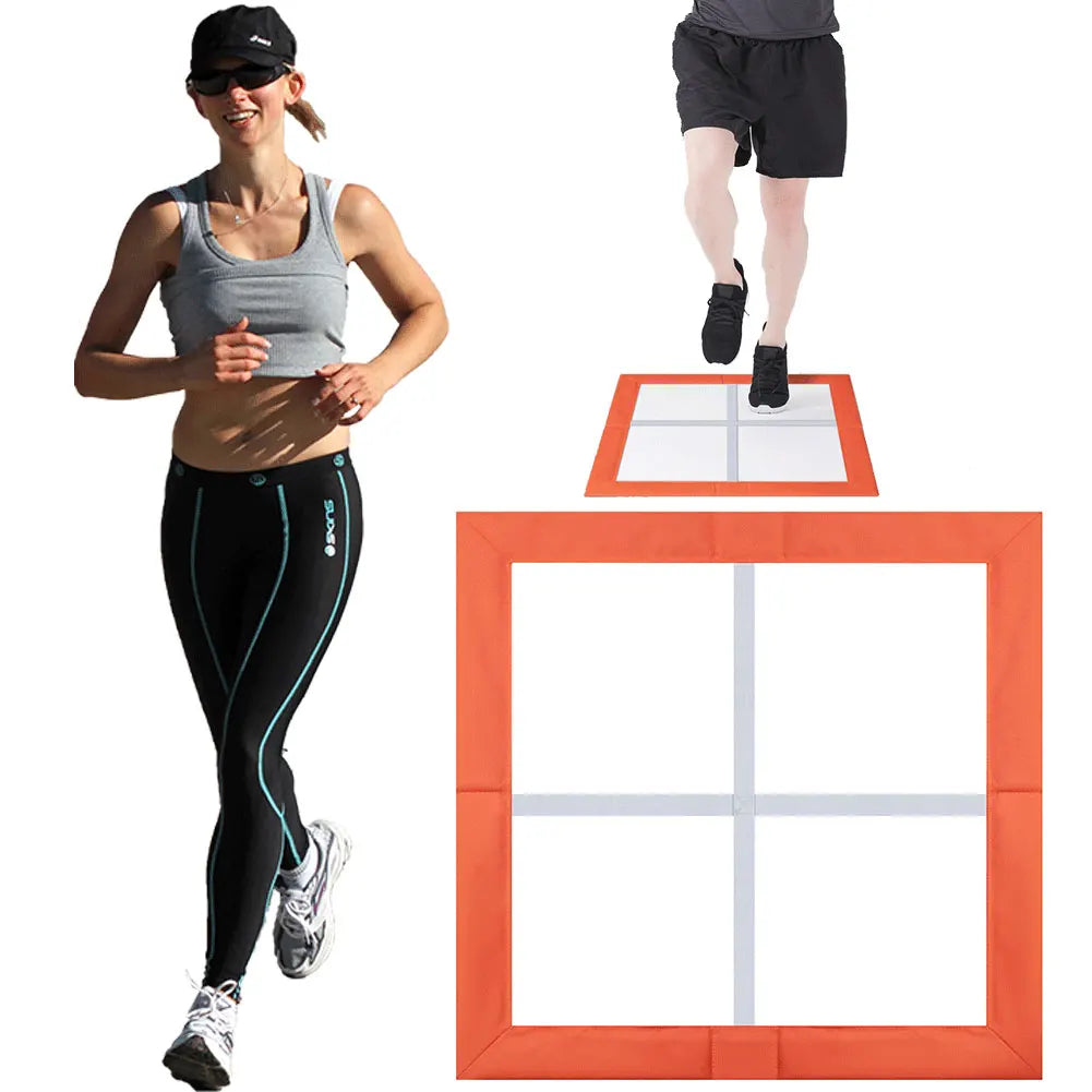 Portable Agility Trainers Folding Square Training Equipment Speed Training Fitness Ladder for Outdoor Indoor Home for Women Men