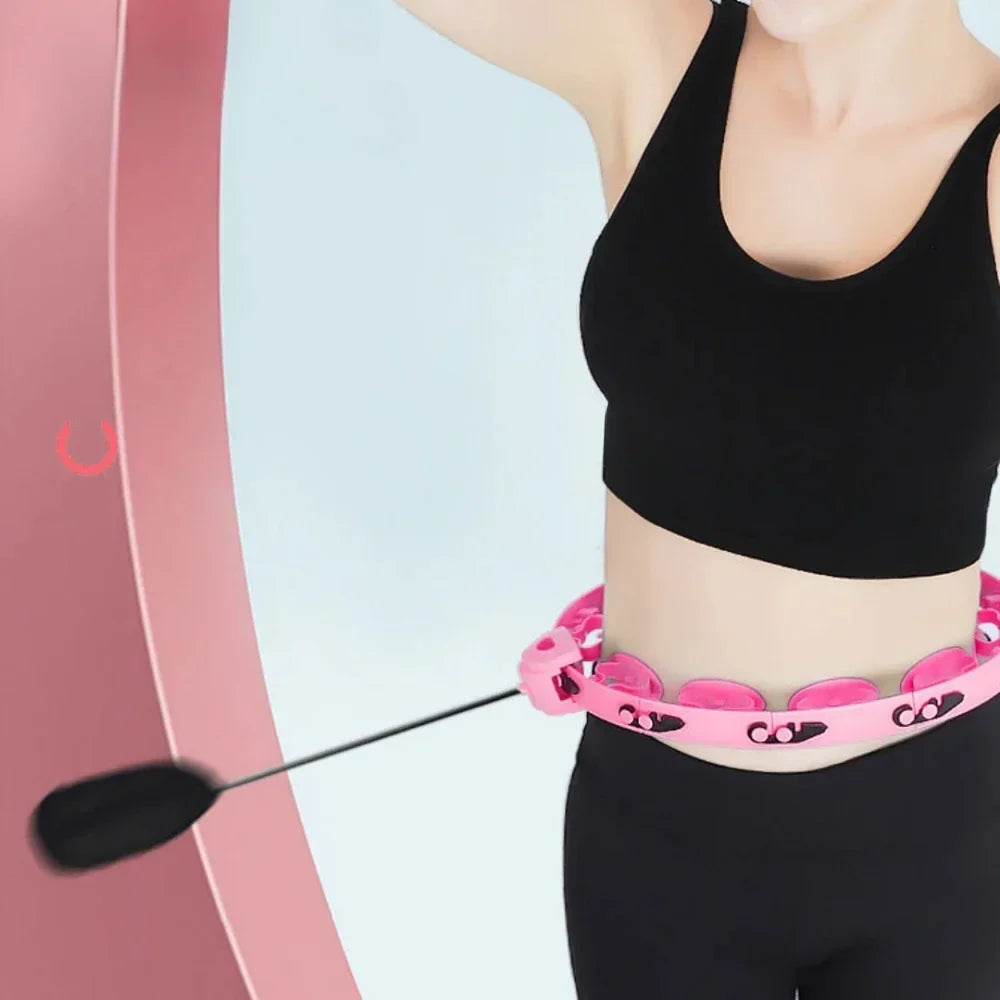 Sports Hoop Waist Trainer Exercise At Home Slimming Belly Portable Fitness Equipment Body Building Entertainment Fitness Weight